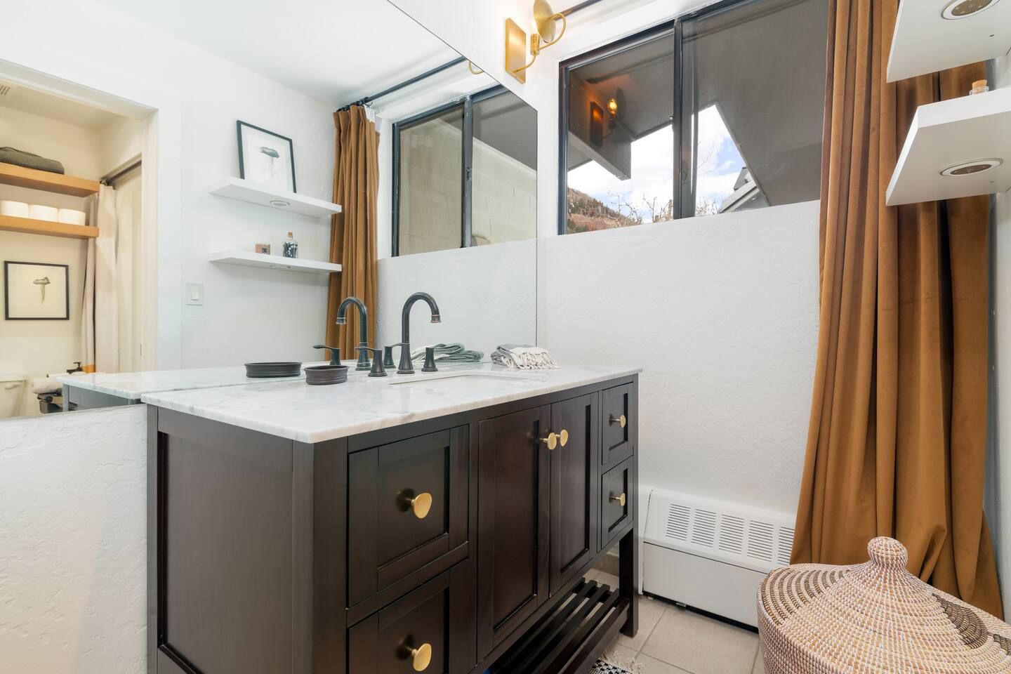 Bathroom vanity.