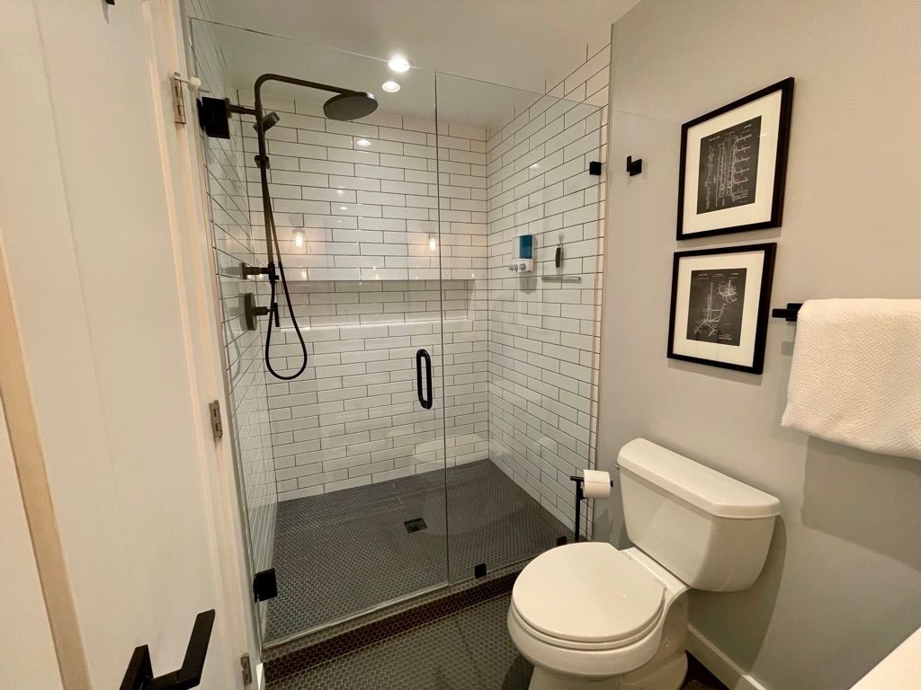 Large walk in shower