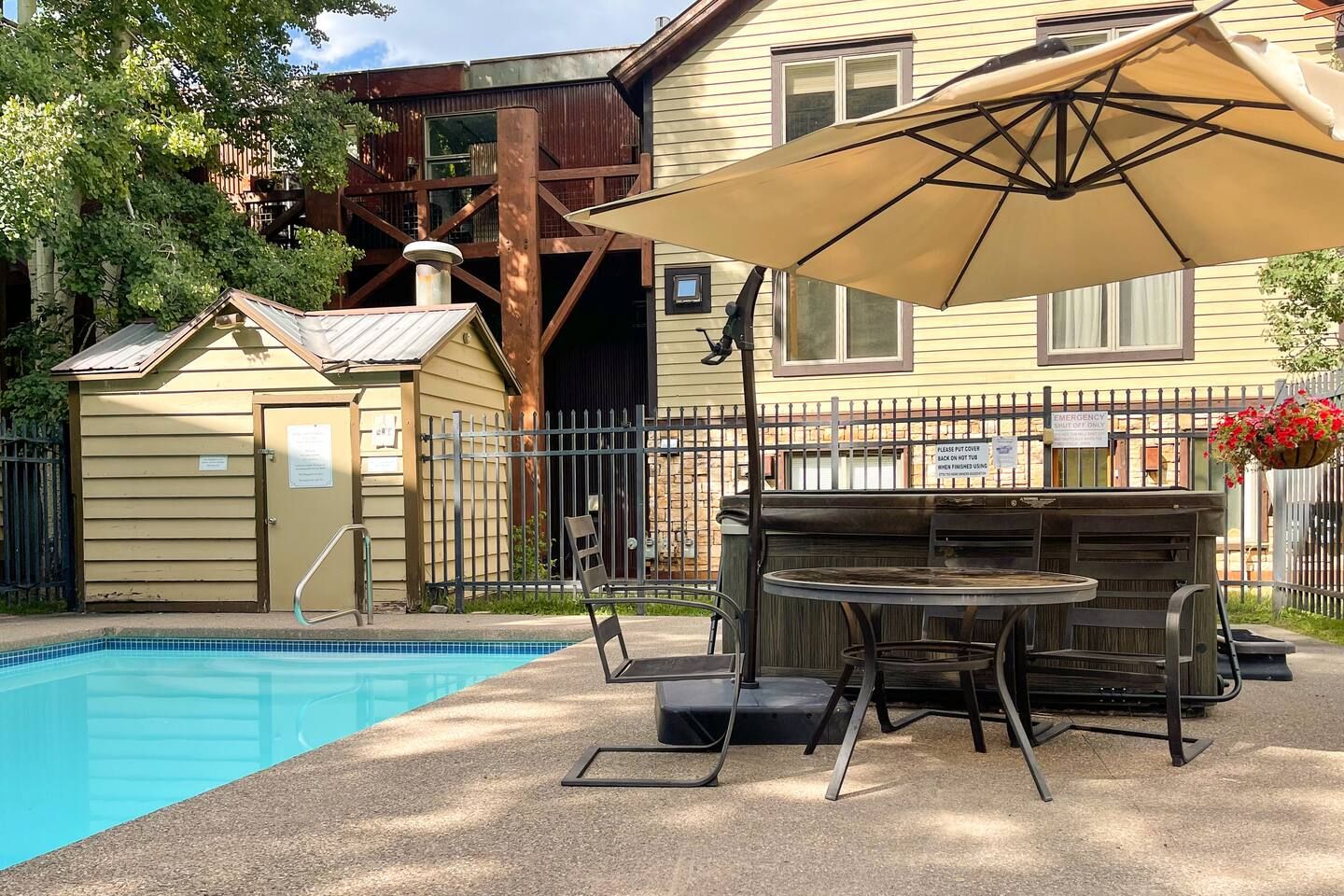 One of the only heated pools in town!