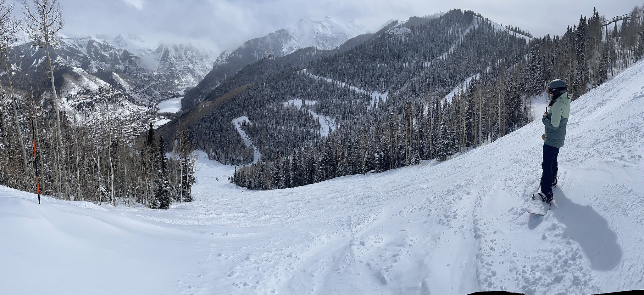 Ski-in adventure with breathtaking mountain and valley views