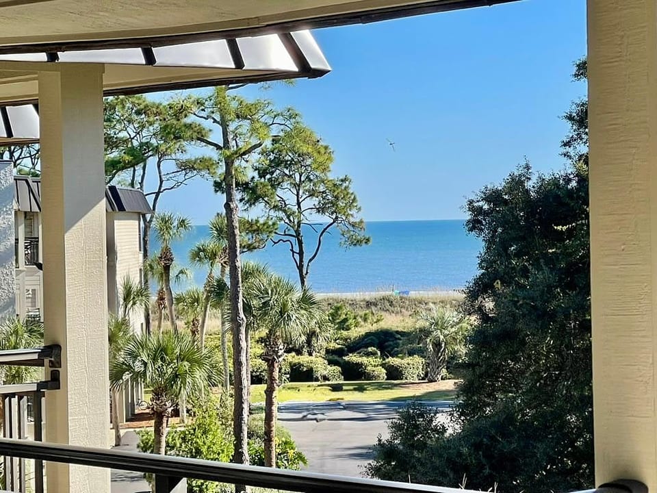 View of the ocean from the balcony