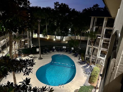 Pool in the evening
