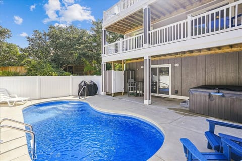 Pool Area with Hot tub for fall and Summer cozy nights