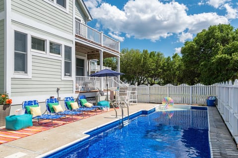 Relax by the pool.
