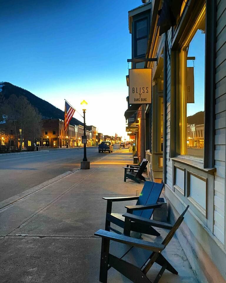 Chairs owned by Condo HOA for you to enjoy sunsets on Mainstreet!