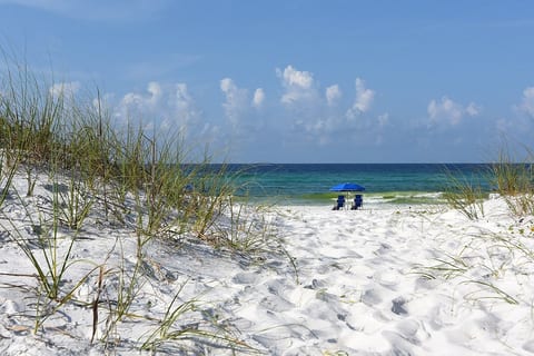 Beach, within walking distance