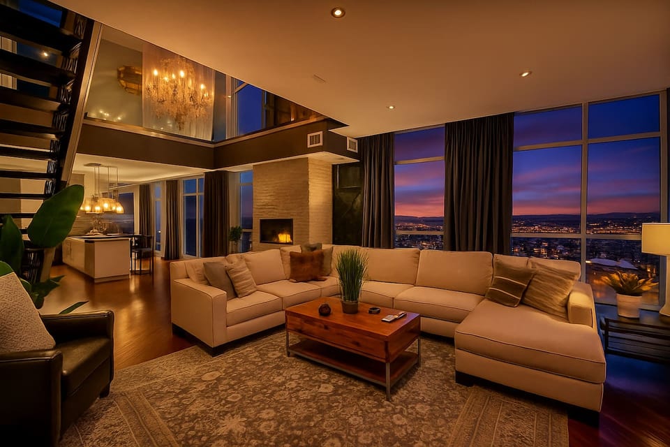 Lake Lux Penthouse + Balcone + Parcheggio + Palestra - Cleveland