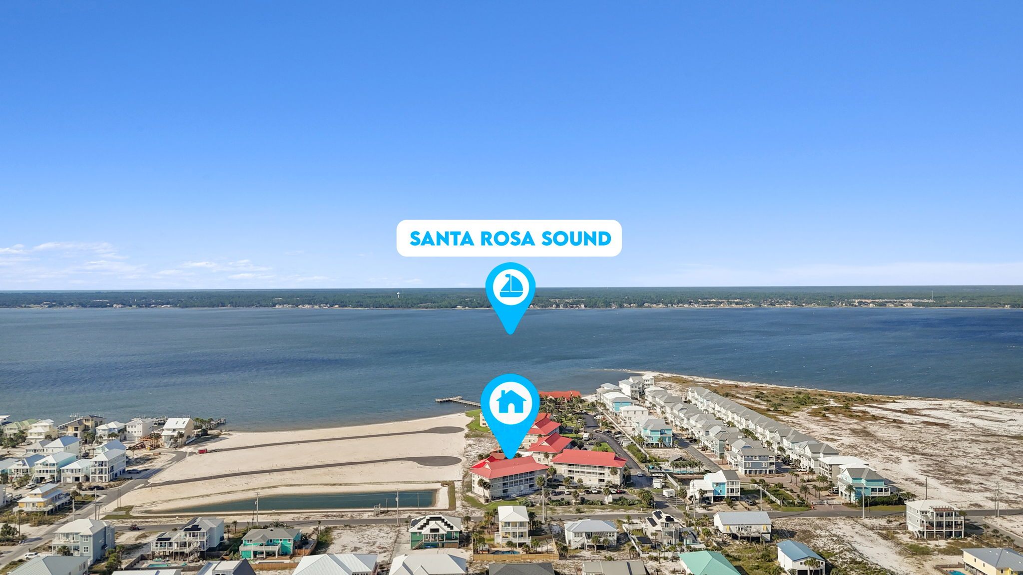 Enjoy balcony view of the Santa Rosa Sound, perfect for morning coffee or afternoon cocktails