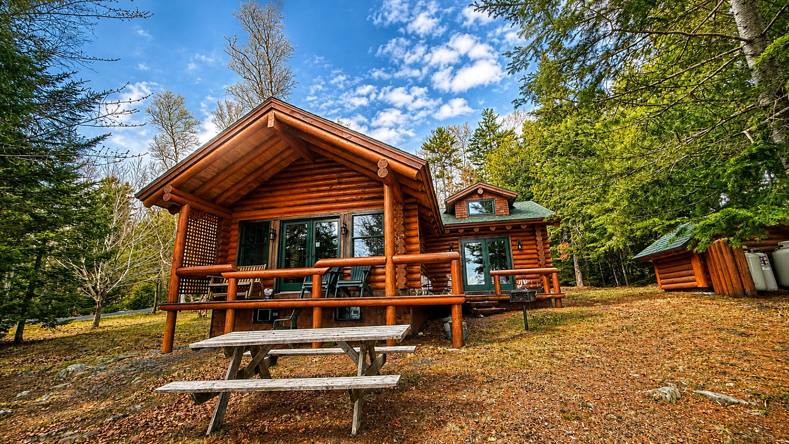 Lake views, pine trees, and fresh mountain air.