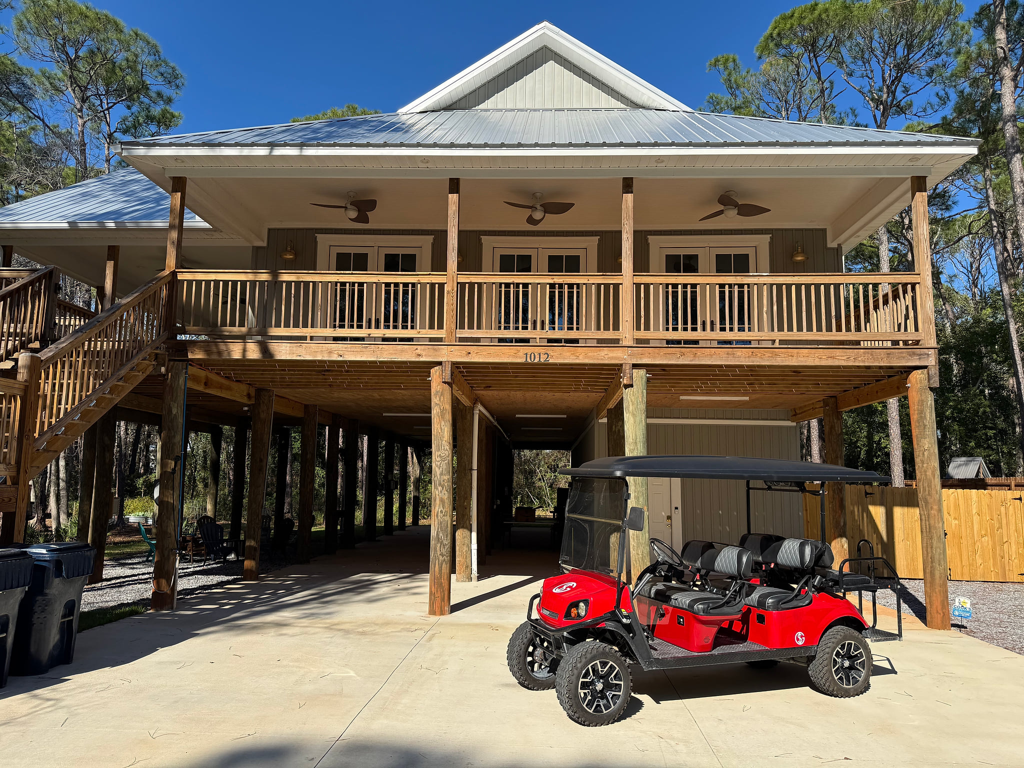 Outdoor Oasis with Included Golf Cart