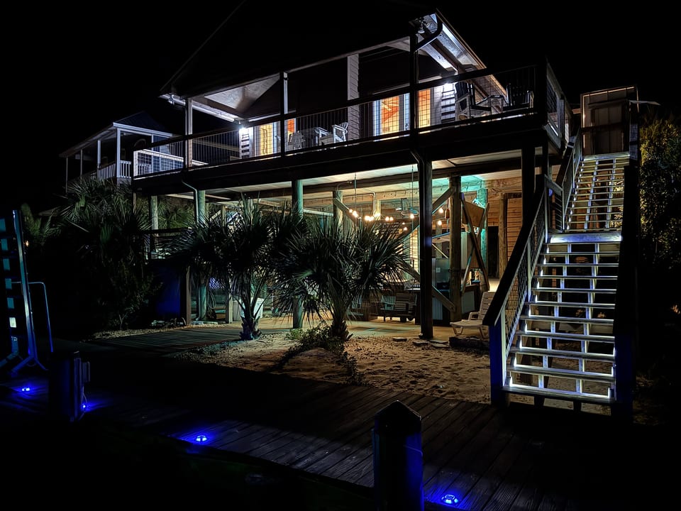 Wasserfronthaus mit privatem Dock und Golfwagen - Dauphin Island