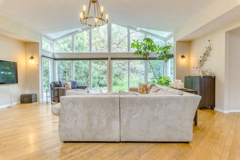 Bring nature inside with floor to (vaulted) ceiling windows