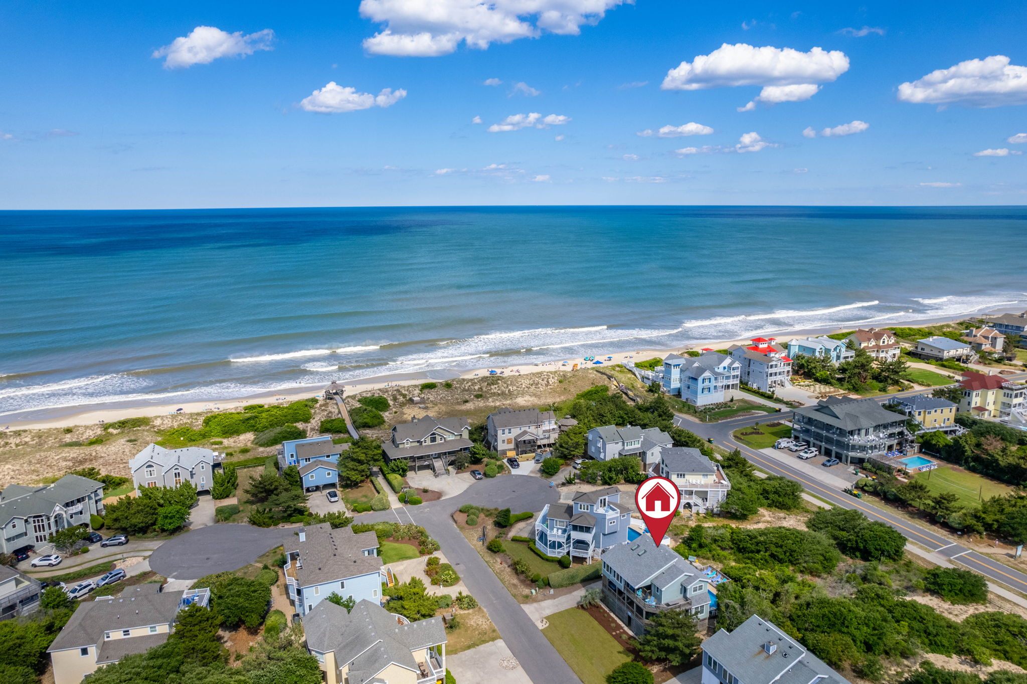 Happy Daze OBX is just 55 steps or a 30 second walk from the private resort beach access!