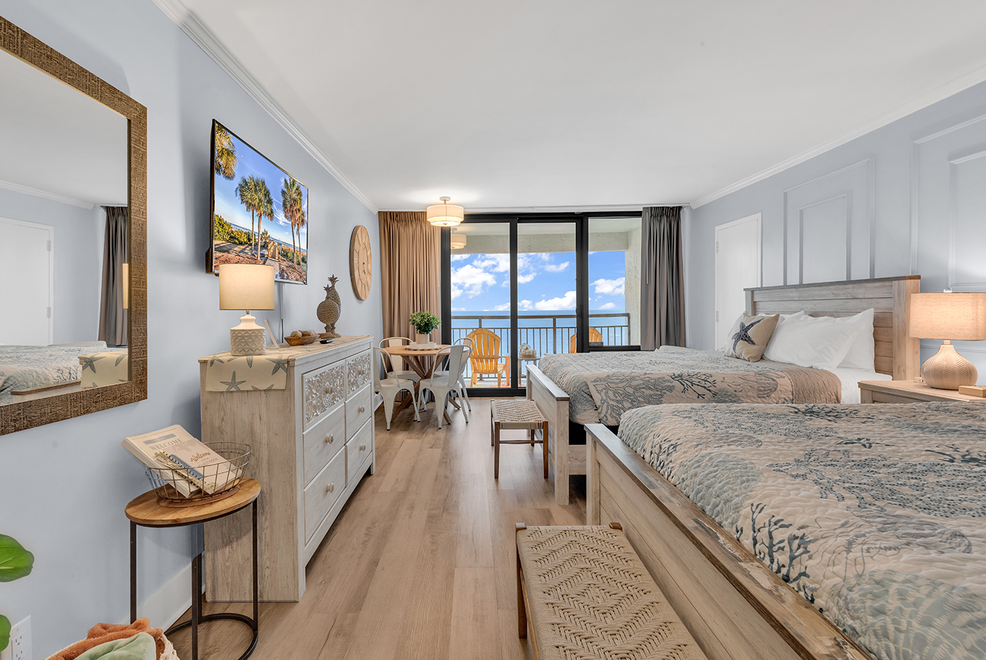 Sunrise Shores | Oceanfront 11th-Fl 2 Queen beds