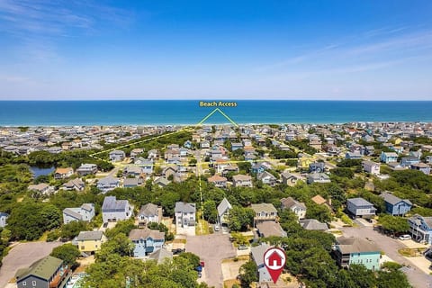 Easy 8 minute walk to the beach!! Ocean is close enough that you can hear the waves!