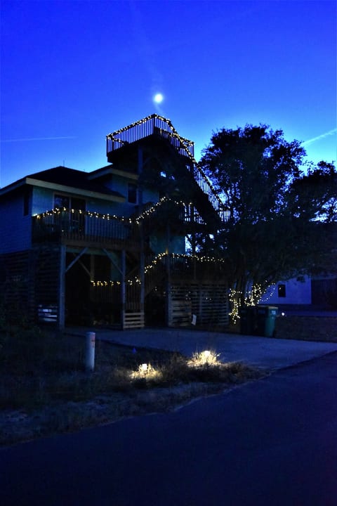 House lights up at night!