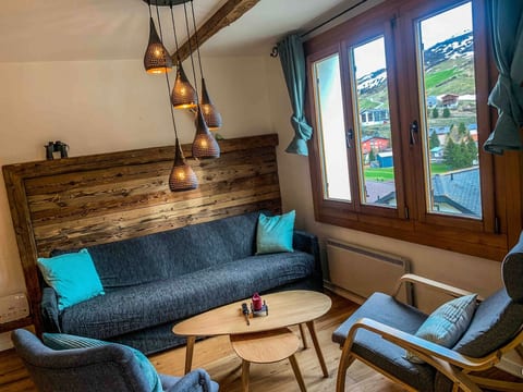 mit Blick in die Berge