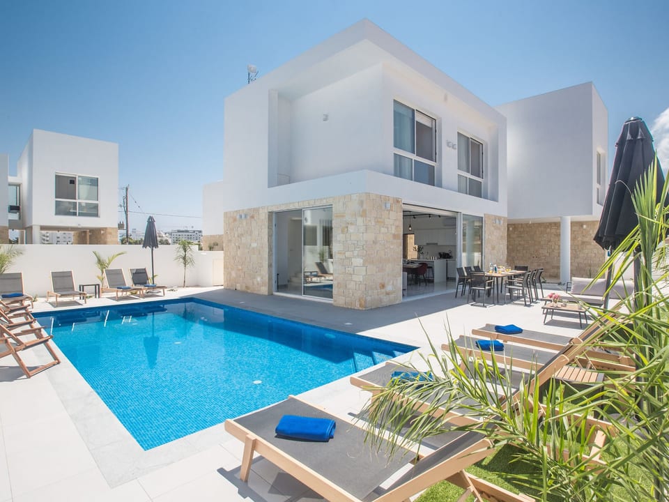 Protaras Vie Bleu Villa mit Pool, im Zentrum - Protaras
