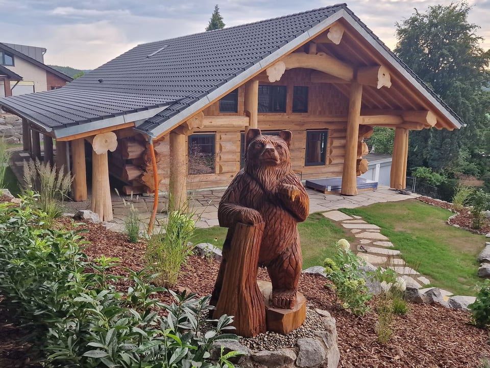 Luxus-Blockhausparadies Eveningwood im Spessart - Heimbuchenthal