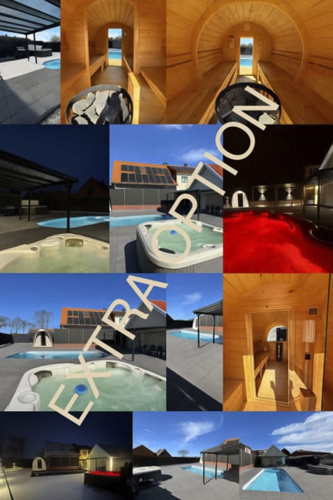 mit privat Hottub und Klima.