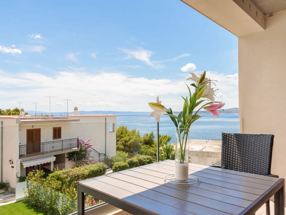 Wohnung mit Blick auf das Wasser - Brela