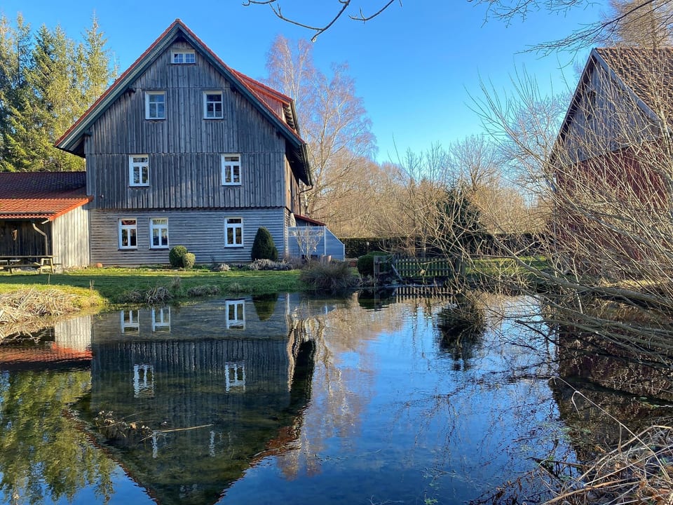 Appartement à Eggeröder Brunnen avec barbecue, jardin et terrasse - Elbingerode