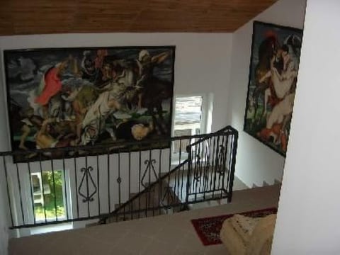 Zimmer mit Bad für 2 Personen und Gartenblick