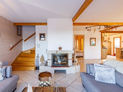 Chalet "Le Flocon Bleu" mit Blick auf das Wasser