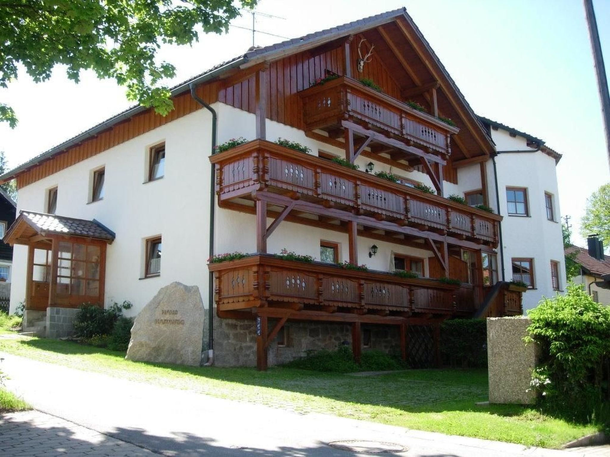 Wohnung in Ludwigsreut mit Grill und Garten