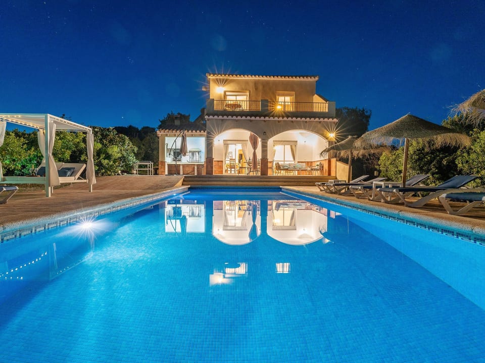 Villa Botin, beheizter Pool, AC, Meerblick - Comares