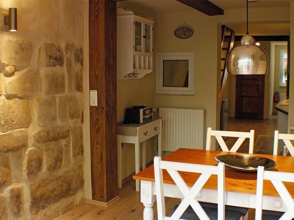 Vacaciones cómodas en una casa de entramado de madera con terraza jardín y un ambiente ei - Quedlinburg