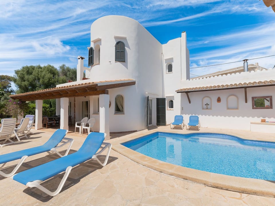 Cristina Ferienhaus in Cala D'or mit Privatpool und Meerblick - Santanyí
