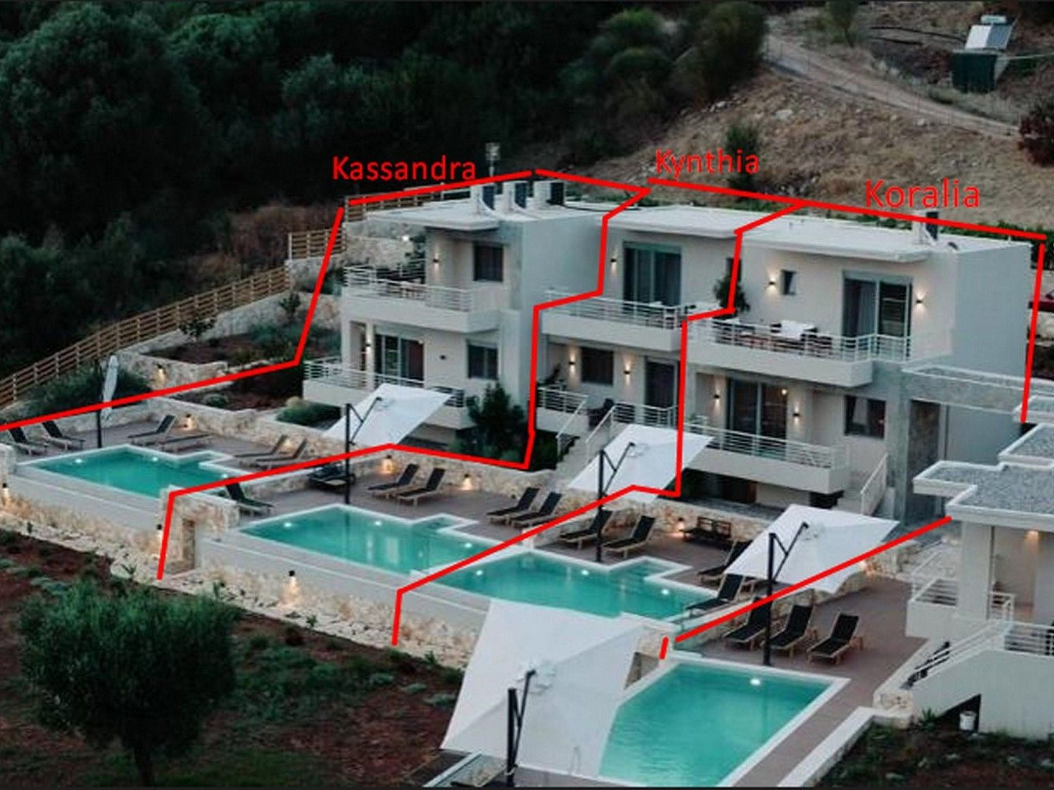 Villa für 8 Pers with pool in Plataria - Koralia