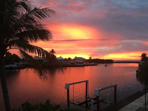 sunset from our balcony