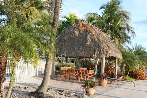 Enjoy lunch under the Tiki