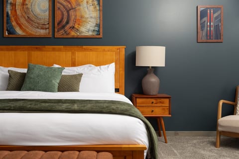 Each of the bedrooms was designed to be a respite from the outside world.