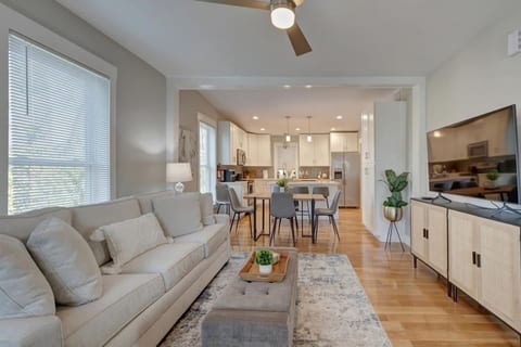 Living room with smart Tv