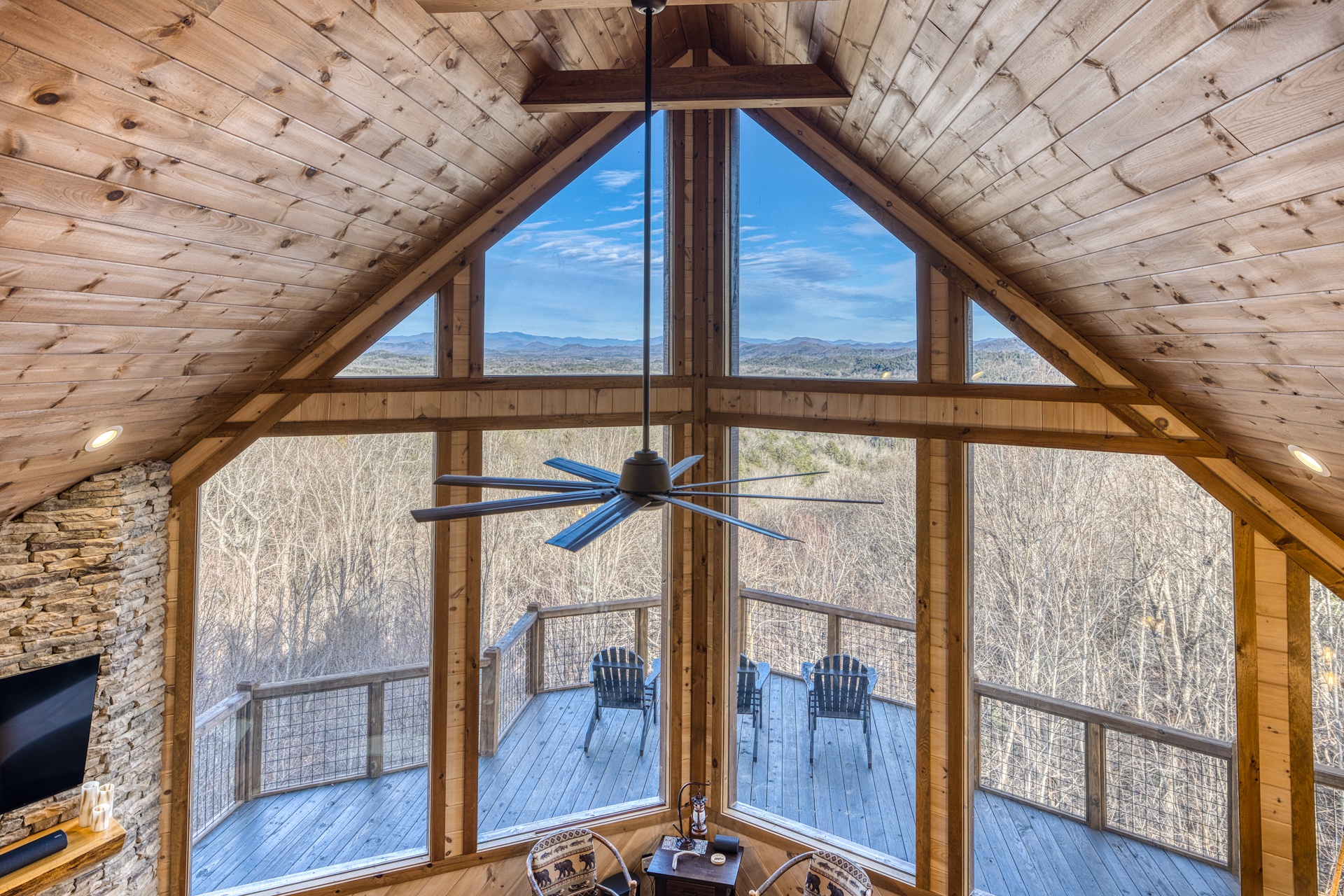 Gorgeous long range views in any season