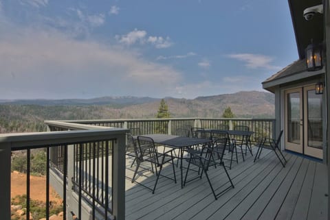Our view looking north to Mt Raymond from the kitchen deck