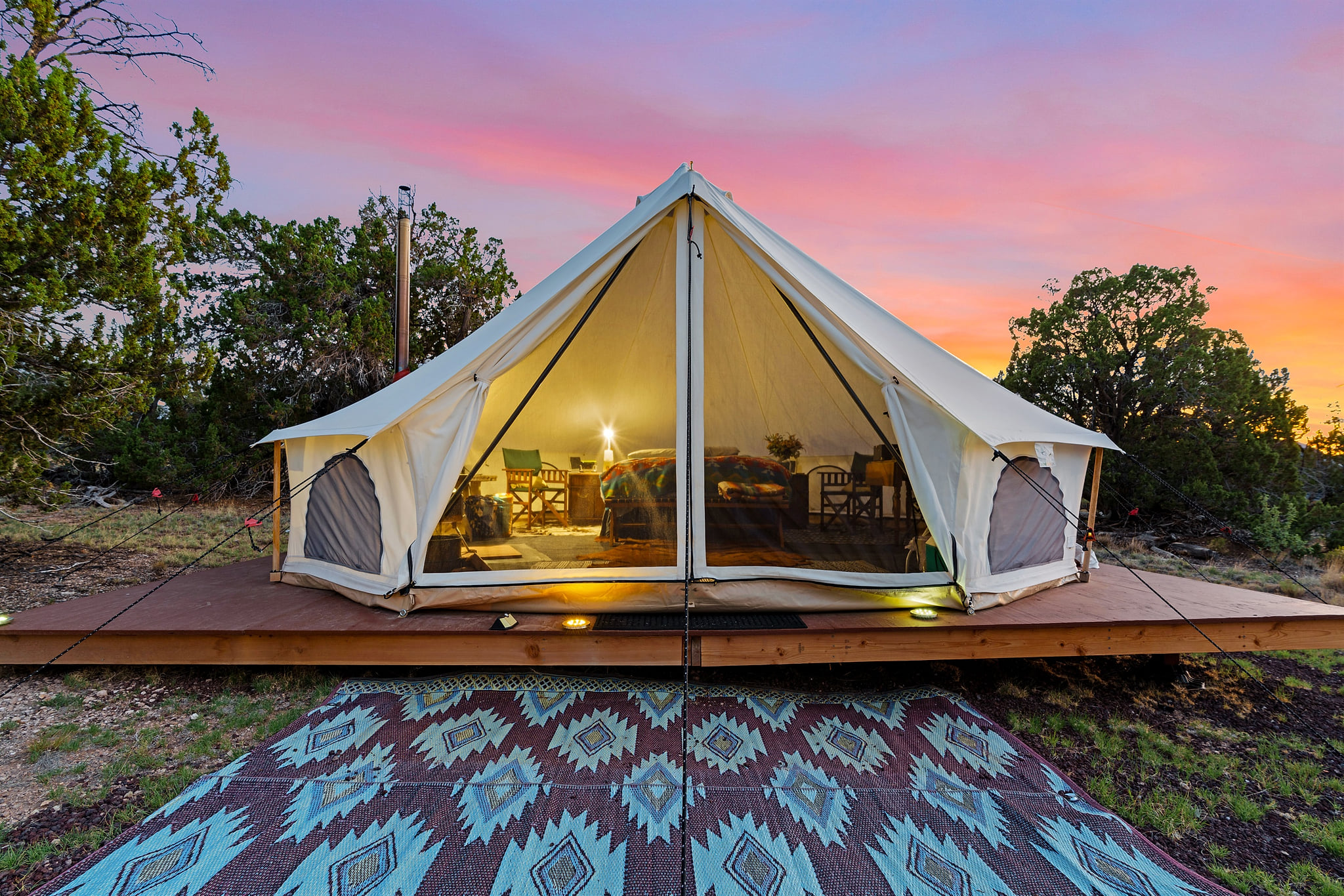 Desert Sky Bell Tent | Arizona Glamping Tent