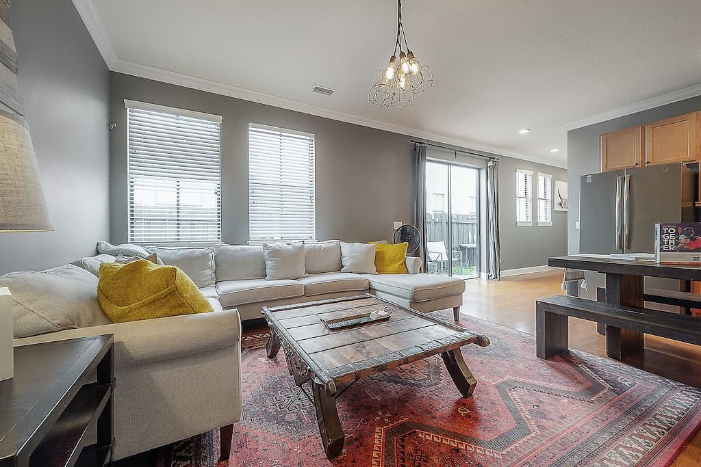 EXTRA large NEW sectional in the living room!