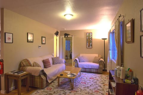 This is what you will see when you step inside the front door. Imagine relaxing here after a long day exploring Yosemite!