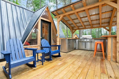 A-Frame Retreat with Inviting Hot Tub