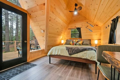 A Serene A-Frame Cabin with Hot Tub