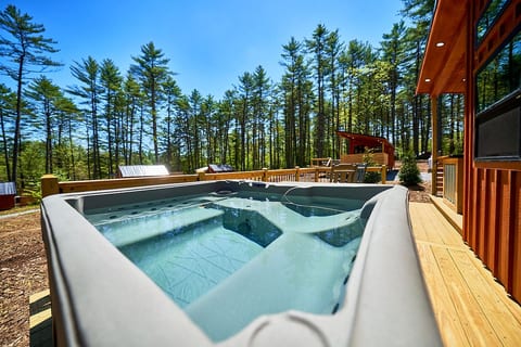 Modern Forest Cabin with Private Hot Tub & Fire Pit