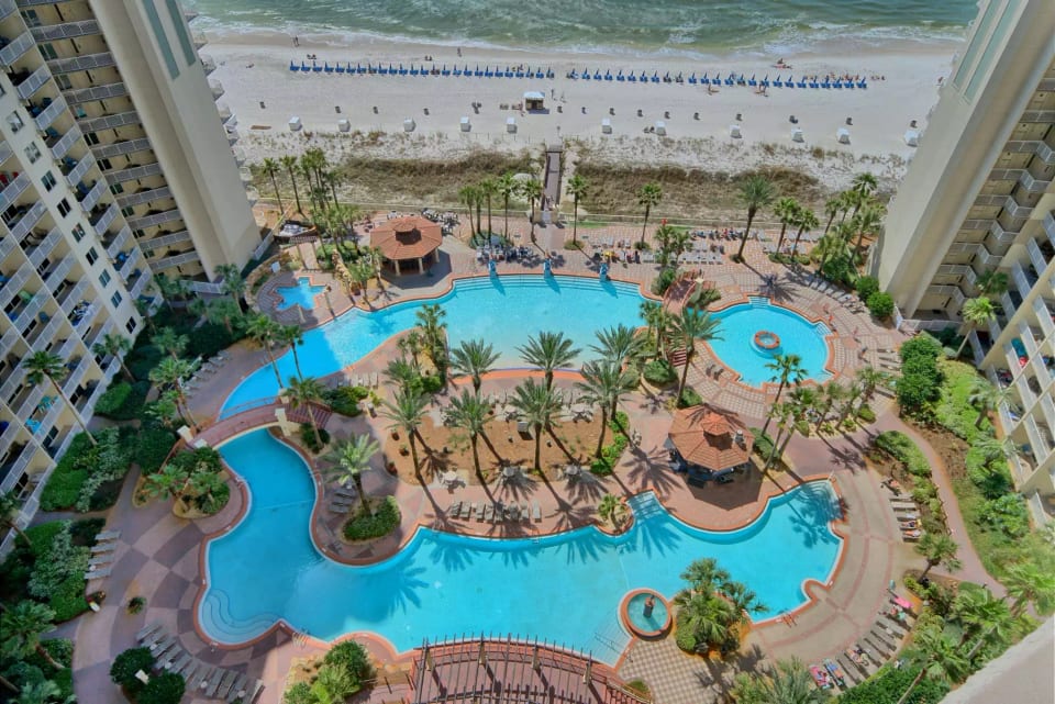 Gorgeous Pool and Beach View from Our Balcony