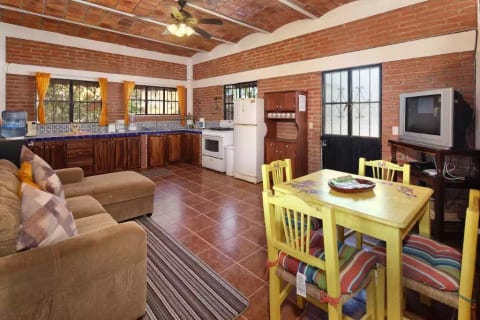 Casa de Sonrisas Living area and full kitchen