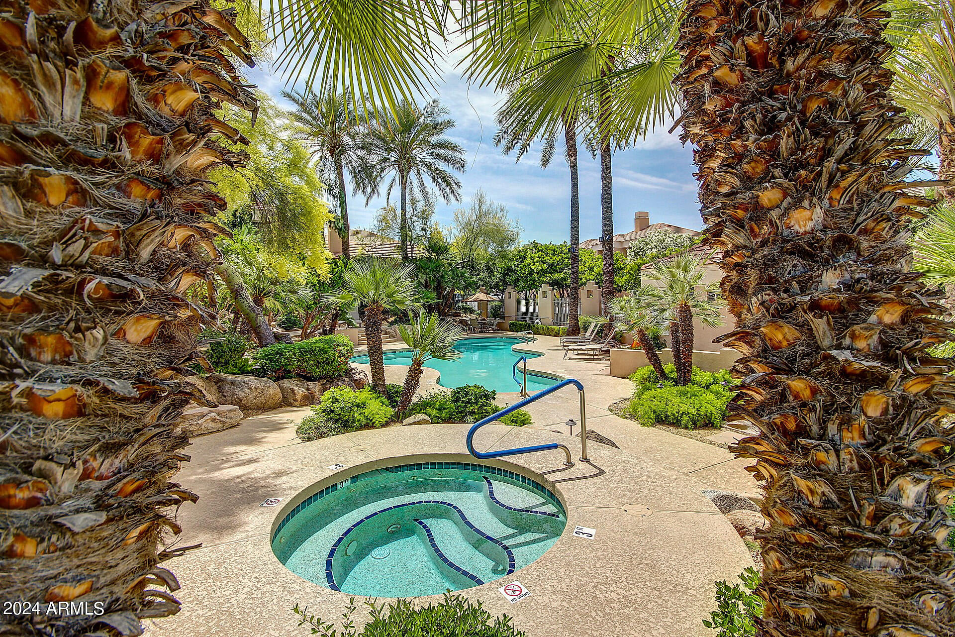 Steps to the 1st of 2 Pools and Hot Tubs