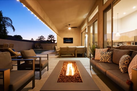 Night Lighting, Natural Gas FireTable