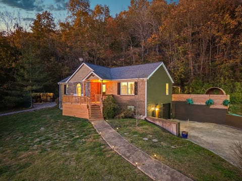 Welcome to The Bourbon Exhale—a beautifully renovated farmhouse where rustic charm meets refined comfort. Set on over an acre of peaceful Kentucky countryside, this inviting retreat offers privacy, style & a warm welcome from the moment you arrive.
